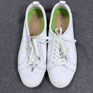Cariuma White Leather Low Top Sneakers Mens 11 Womens 12.5 Lace Up Casual